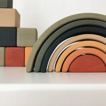 Load image into Gallery viewer, Wooden Rainbow Mini | Arch Stacking Toy | Jungle - littlelightcollective