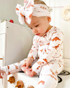 Love Dino Valentine Romper One Piece - littlelightcollective