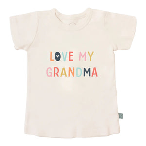 Organic Tee Shirt | Love My Grandma - littlelightcollective