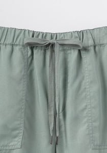Size Large  Piper Flowy Sage Shorts - littlelightcollective