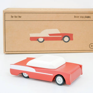 Wooden toy car - The Hot One - littlelightcollective