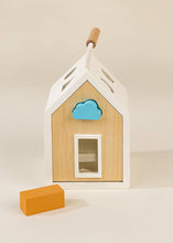 Load image into Gallery viewer, Pre-Order Wooden Shapes Sorting House - littlelightcollective