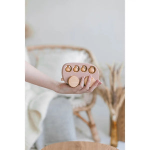 Wooden Bus Toy - Tickled Pink - littlelightcollective