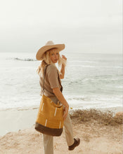 Load image into Gallery viewer, Mustard Lined Mudcloth Tote - littlelightcollective