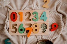 Load image into Gallery viewer, Wooden Number Puzzle - littlelightcollective