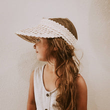 Load image into Gallery viewer, Rattan Sun Visor for Mini - littlelightcollective