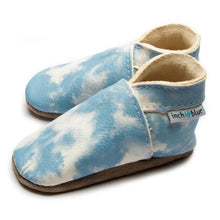 Load image into Gallery viewer, Tie Dye Blue - Leather Baby Moccs - littlelightcollective