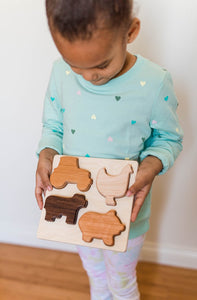 Chunky Farm Wooden Puzzle - littlelightcollective