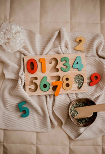 Wooden Number Puzzle - littlelightcollective