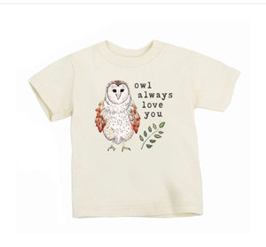 Owl Always Love You Organic T Shirt - littlelightcollective