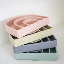 Load image into Gallery viewer, Silicone Rainbow Plate | Honeydew - littlelightcollective