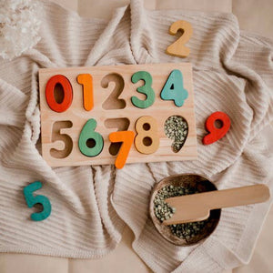 Wooden Number Puzzle - littlelightcollective