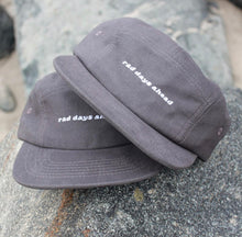 Load image into Gallery viewer, Rad Days Ahead Five-Panel Hat in Charcoal - littlelightcollective