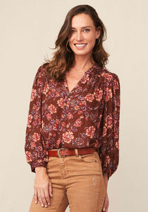 Size Small S Mariposa Floral Blouse - littlelightcollective