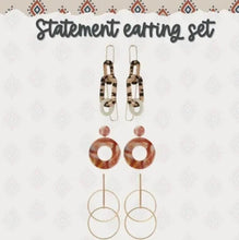 Load image into Gallery viewer, Statement Earring Set of 3 - littlelightcollective