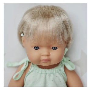 Baby Doll Caucasian Girl with Hearing Aid 15'' Caitlyn Doll - littlelightcollective