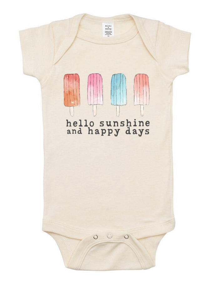 Hello Sunshine & Happy Days Organic One Piece - littlelightcollective