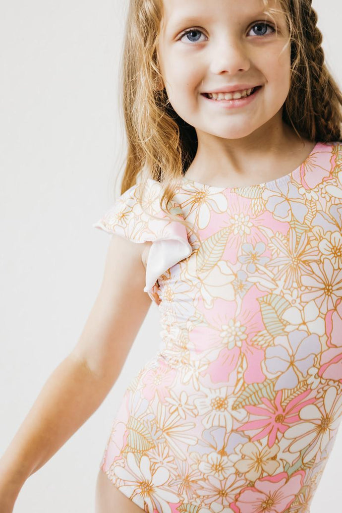 Boho Floral Leotard - Pink - littlelightcollective