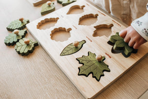 Montessori Leaf Puzzle - littlelightcollective