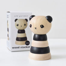 Load image into Gallery viewer, WOOD STACKER - PANDA - littlelightcollective