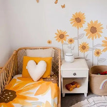 Load image into Gallery viewer, Sunflower Cotton Bassinet / Crib Fitted Sheet - littlelightcollective