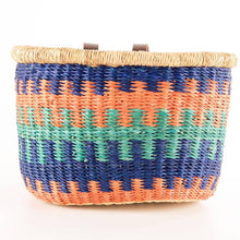 Load image into Gallery viewer, Child&#39;s Bike Basket - Blue / Orange - littlelightcollective