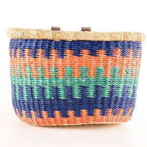 Child's Bike Basket - Blue / Orange - littlelightcollective