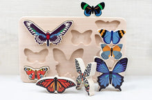 Load image into Gallery viewer, BAJO World of Butterflies Wooden Puzzle - littlelightcollective