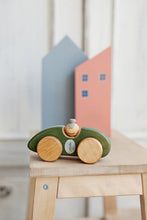 Load image into Gallery viewer, Wooden Race Car Toy - Green - littlelightcollective