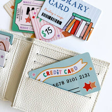 Load image into Gallery viewer, Pretend Play Wallet + Credit Card Set - littlelightcollective