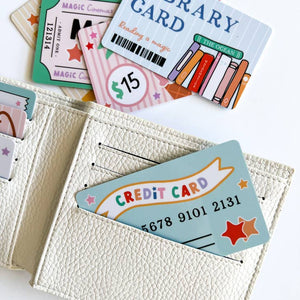 Pretend Play Wallet + Credit Card Set - littlelightcollective