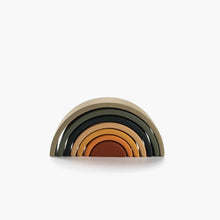 Load image into Gallery viewer, Wooden Rainbow Mini | Arch Stacking Toy | Jungle - littlelightcollective