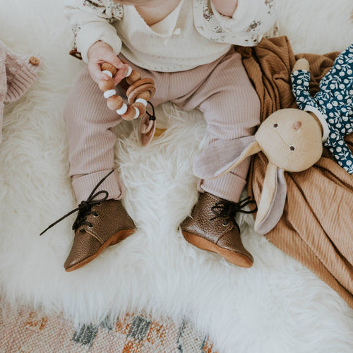 Eleanor Rattle || Teether || Wood + Silicone - littlelightcollective