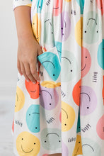 Load image into Gallery viewer, Just Smile Dress - Happy Print - littlelightcollective