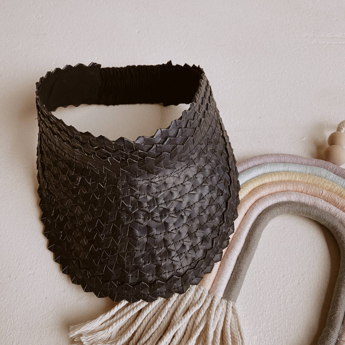 Rattan Sun Visor for Mini - littlelightcollective