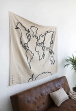 Load image into Gallery viewer, Wall Hanging Canvas Map - littlelightcollective