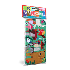 Mushrooms 12 Watercolors Tin - littlelightcollective