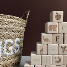 Load image into Gallery viewer, English Alphabet Block Set of Cubes for Children Wooden Toys - littlelightcollective