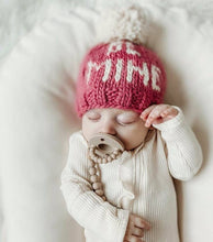 Load image into Gallery viewer, Be Mine Valentine&#39;s Day Hand Knit Beanie Hat - littlelightcollective