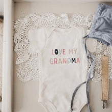 Load image into Gallery viewer, Organic Bodysuit | Love My Grandma - littlelightcollective