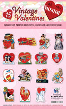 Load image into Gallery viewer, 15 Vintage Valentines: Be My Valentine! - littlelightcollective