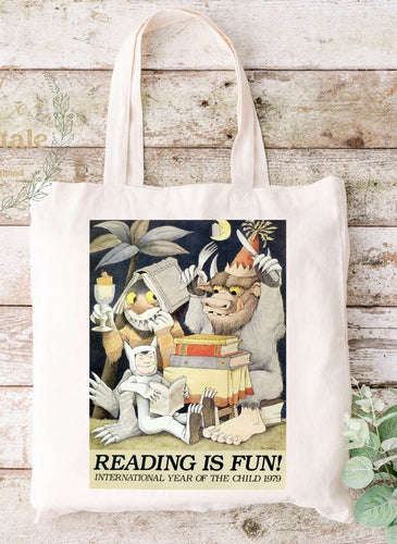 Storybook Tote bag - Where the Wild Things Are - littlelightcollective