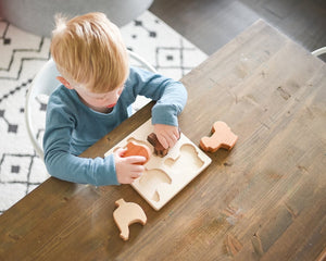 Chunky Farm Wooden Puzzle - littlelightcollective