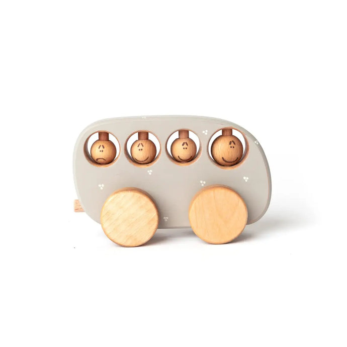 Wooden Bus Toy - Proper - littlelightcollective
