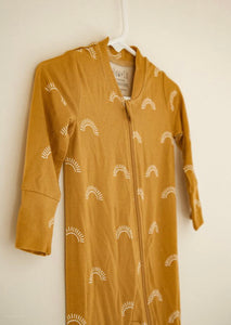 Bamboo Footed Sleeper - Sun Print Footies - littlelightcollective