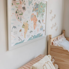 Load image into Gallery viewer, World Map Poster - littlelightcollective