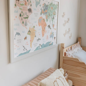 World Map Poster - littlelightcollective