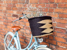 Load image into Gallery viewer, Oblong Bike Basket - Midnight - littlelightcollective
