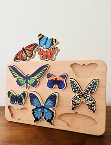 World of Butterflies Wooden Puzzle - littlelightcollective