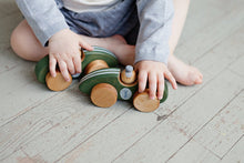 Load image into Gallery viewer, Wooden Race Car Toy - Green - littlelightcollective